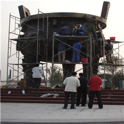 安裝廣場(chǎng)銅寶鼎 安裝廣場(chǎng)銅寶鼎