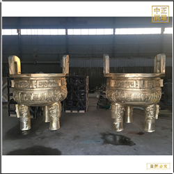 三足立耳青銅鼎家 三足立耳青銅鼎家