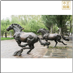 廣場(chǎng)銅奔馬雕塑