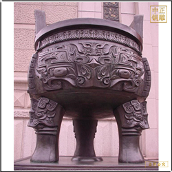 純銅三足鼎盛千秋圓鼎 純銅三足鼎盛千秋圓鼎