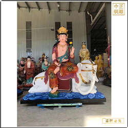 大型文殊普賢銅佛像批發(fā)廠