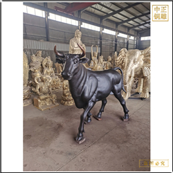 加工定制小區(qū)銅牛雕塑 