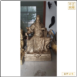 彩繪純銅關(guān)公制作廠家 彩繪純銅關(guān)公制作廠家