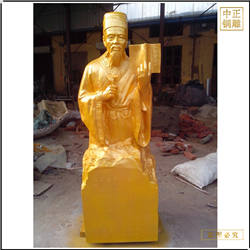 古代醫(yī)學(xué)名人李時珍銅雕塑