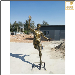 打乒乓球人物雕塑鑄造 打乒乓球人物雕塑鑄造