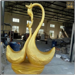 鑄銅天鵝雕塑定制 鑄銅天鵝雕塑定制