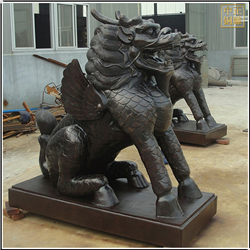 帶翅膀銅麒麟雕塑 帶翅膀銅麒麟雕塑