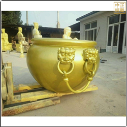 黃銅別墅庭院養花養魚銅缸 黃銅別墅庭院養花養魚銅缸