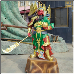 綠衣九龍關(guān)公雕塑 綠衣九龍關(guān)公雕塑