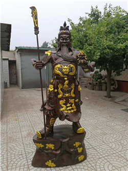 立式關公銅雕塑 立式關公銅雕塑
