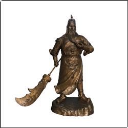 立式武財神銅雕 立式武財神銅雕