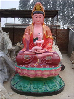 坐式觀(guān)音銅雕