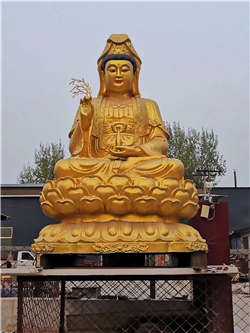 坐像觀(guān)音菩薩高雕塑